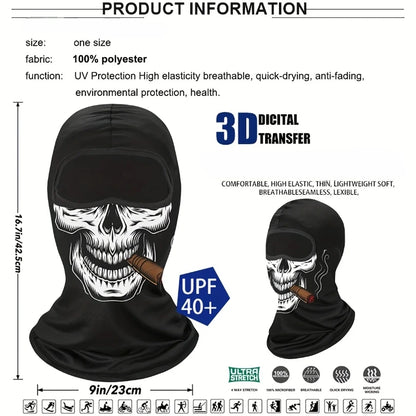 Funny Skull & Ghost Ski Mask
